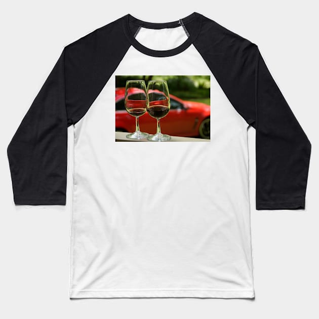 Red by Avril Thomas Baseball T-Shirt by MagpieSprings